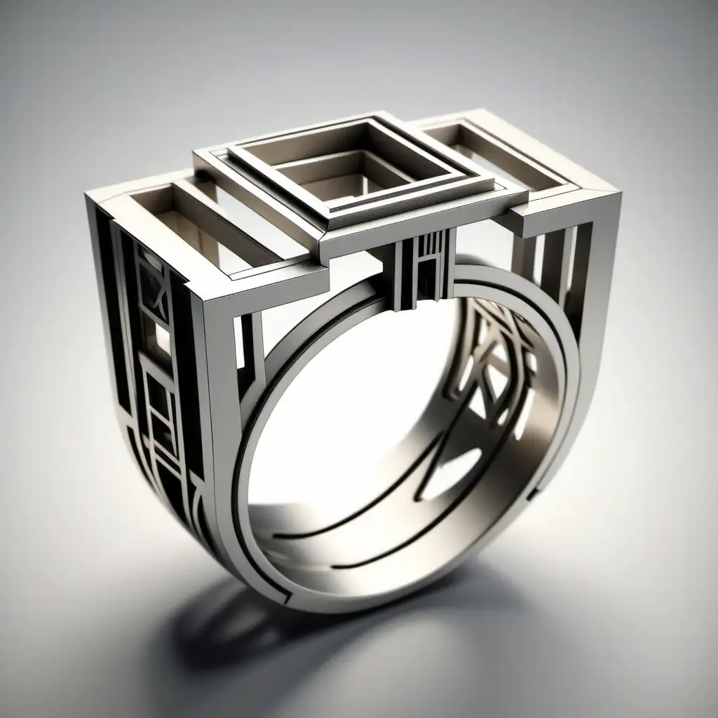 Architectural Design Style Intricate Rings of Creative Construction