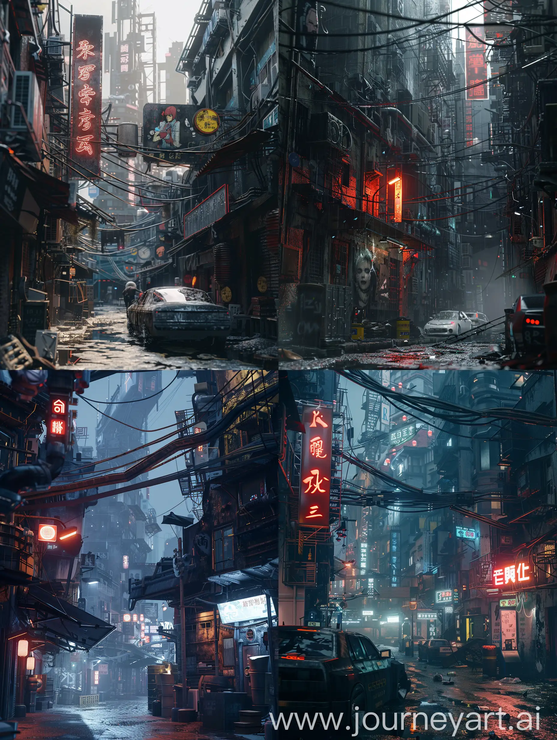 Transitioning-Old-City-to-Cyberpunk-Era-Exquisite-8K-Wallpaper-with-Dramatic-Lighting