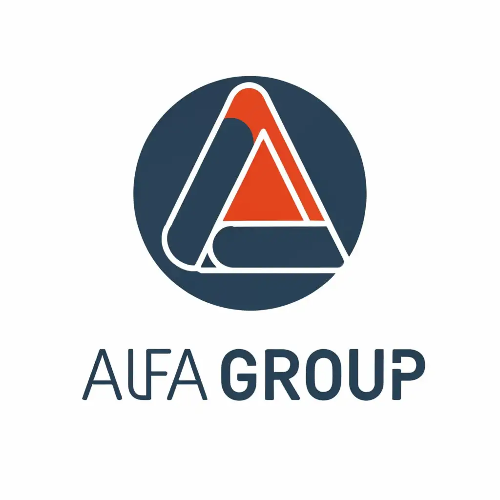 LOGO Design For Alfa Group Modern Technology Symbol on Clear Background ...