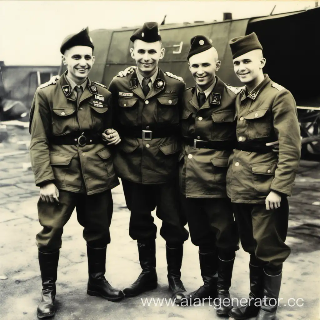 Четыре друга солдата с позывными пекод, скифчик, хелзер, раделинк
