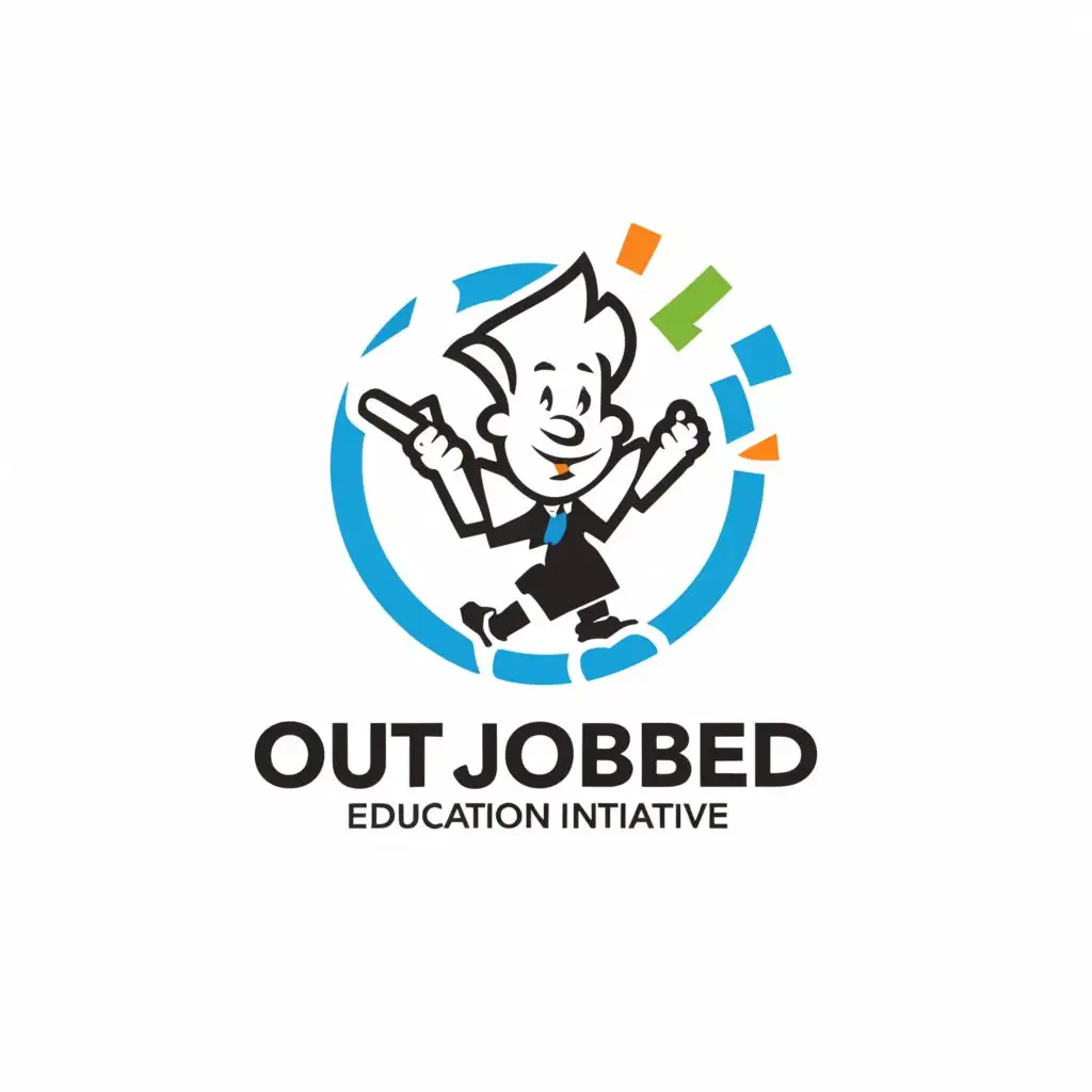 a logo design,with the text "Out Jobbed", main symbol:Billbilly,Minimalistic,be used in Education industry,clear background
