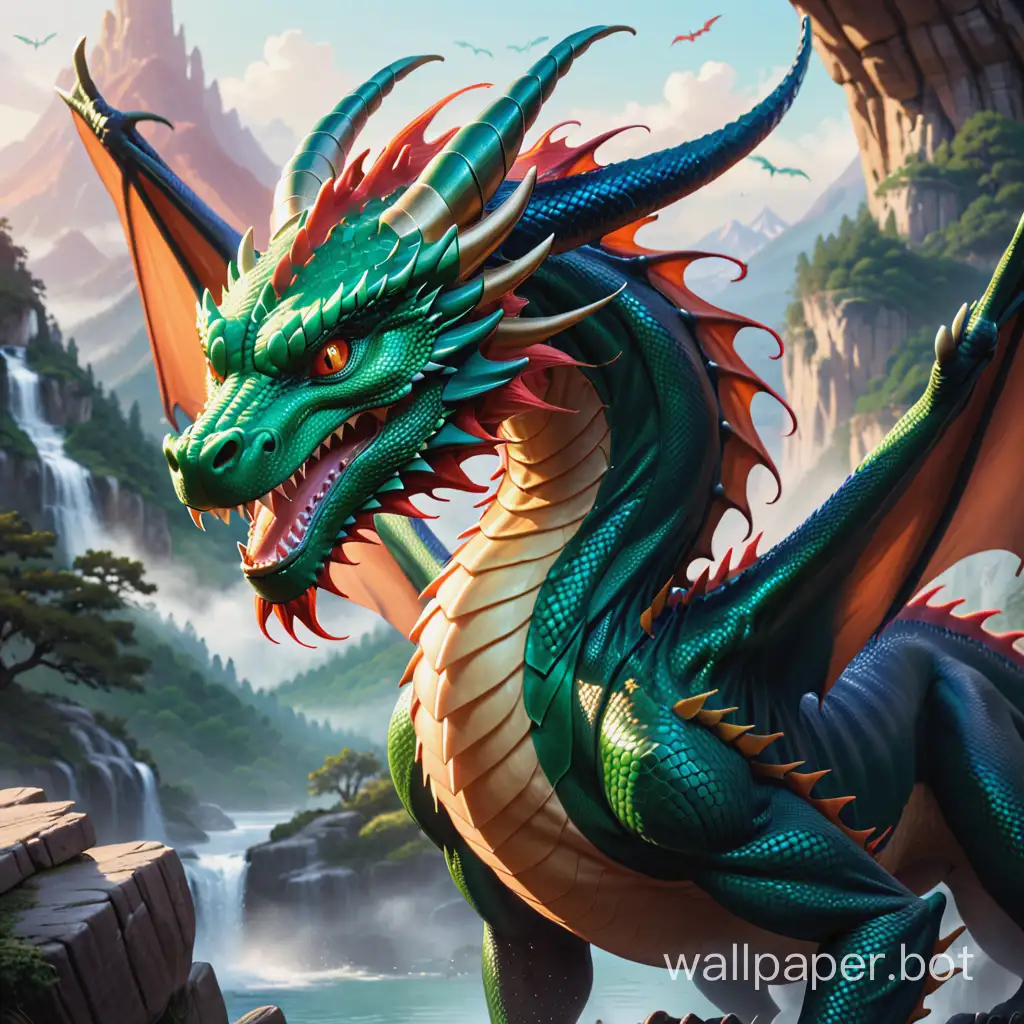 Majestic-Dragon-Soaring-in-Twilight-Skies