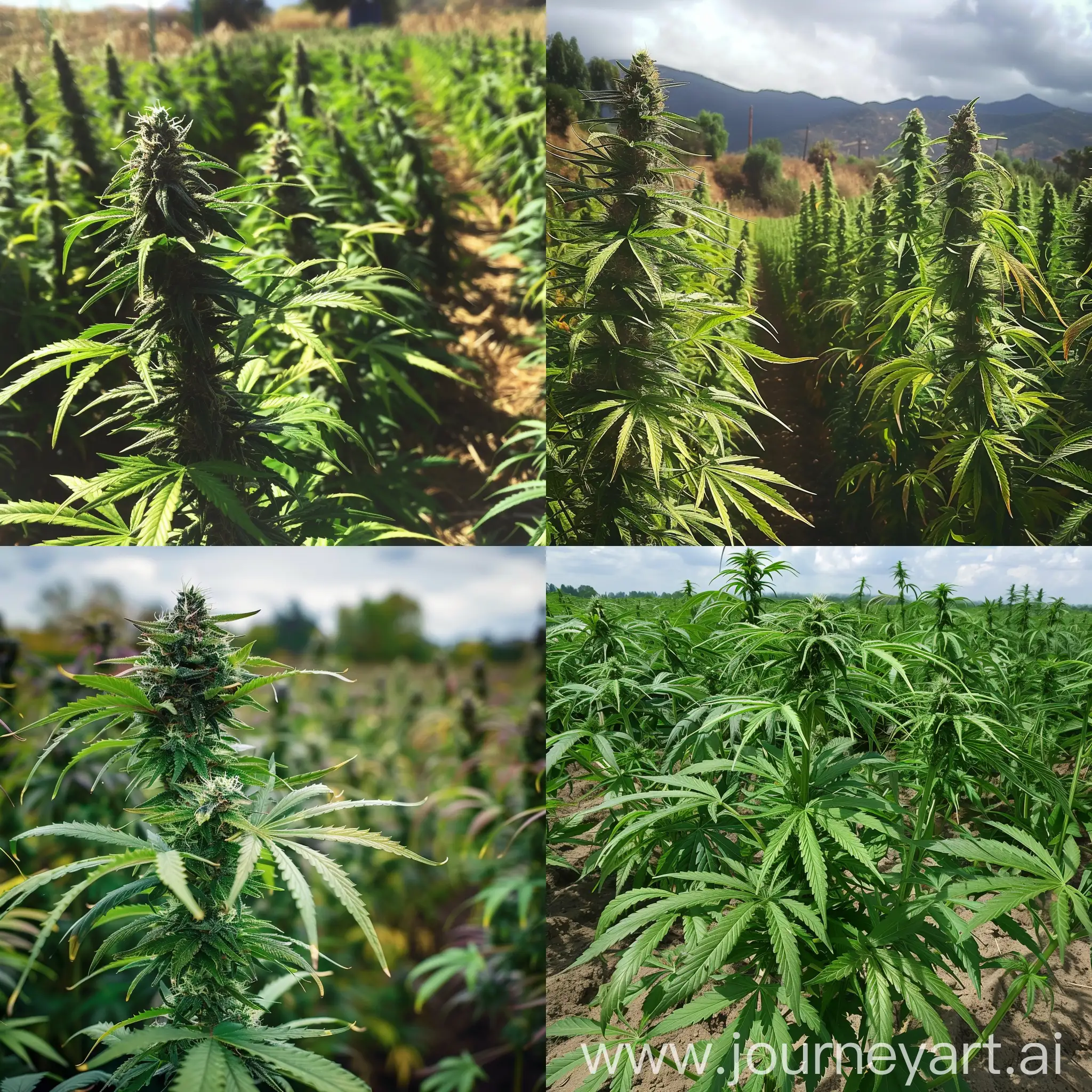 Cannabis fields 