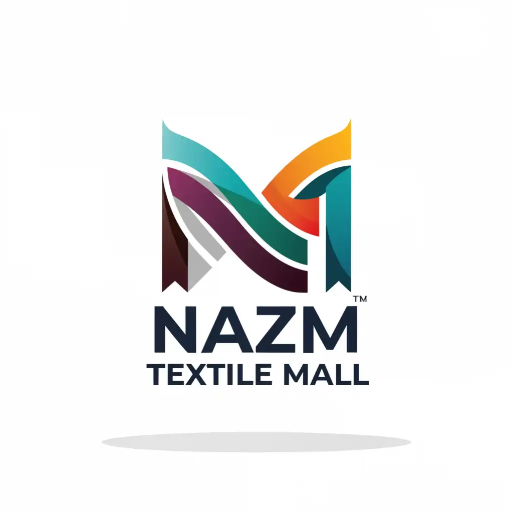 a logo design,with the text "Nazmi Textile Mall", main symbol:NTM,Moderate,be used in Religious industry,clear background