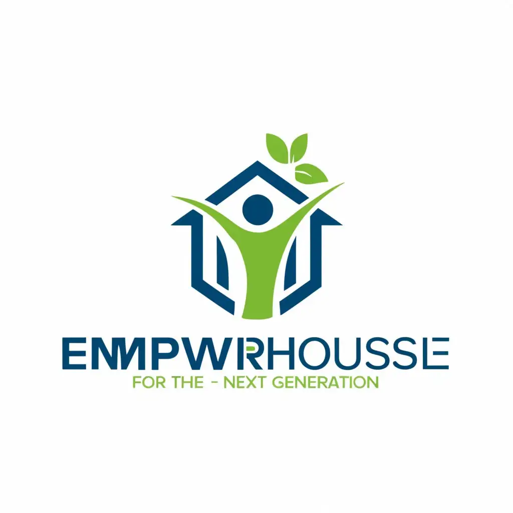 a logo design,with the text "Empowerhouse", main symbol:Empowering the next generation,Moderate,be used in Home Family industry,clear background
