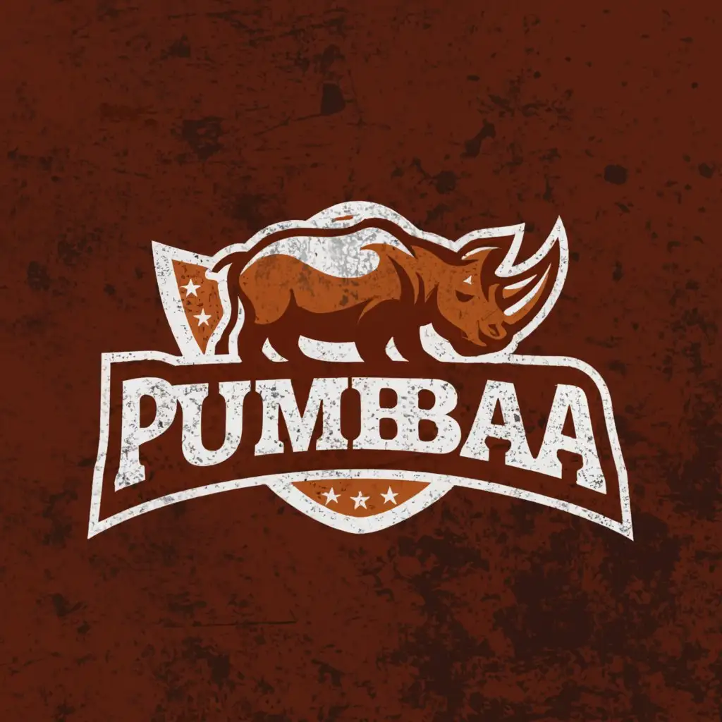 a logo design,with the text "Pumbaa", main symbol:Rust,Moderate,clear background