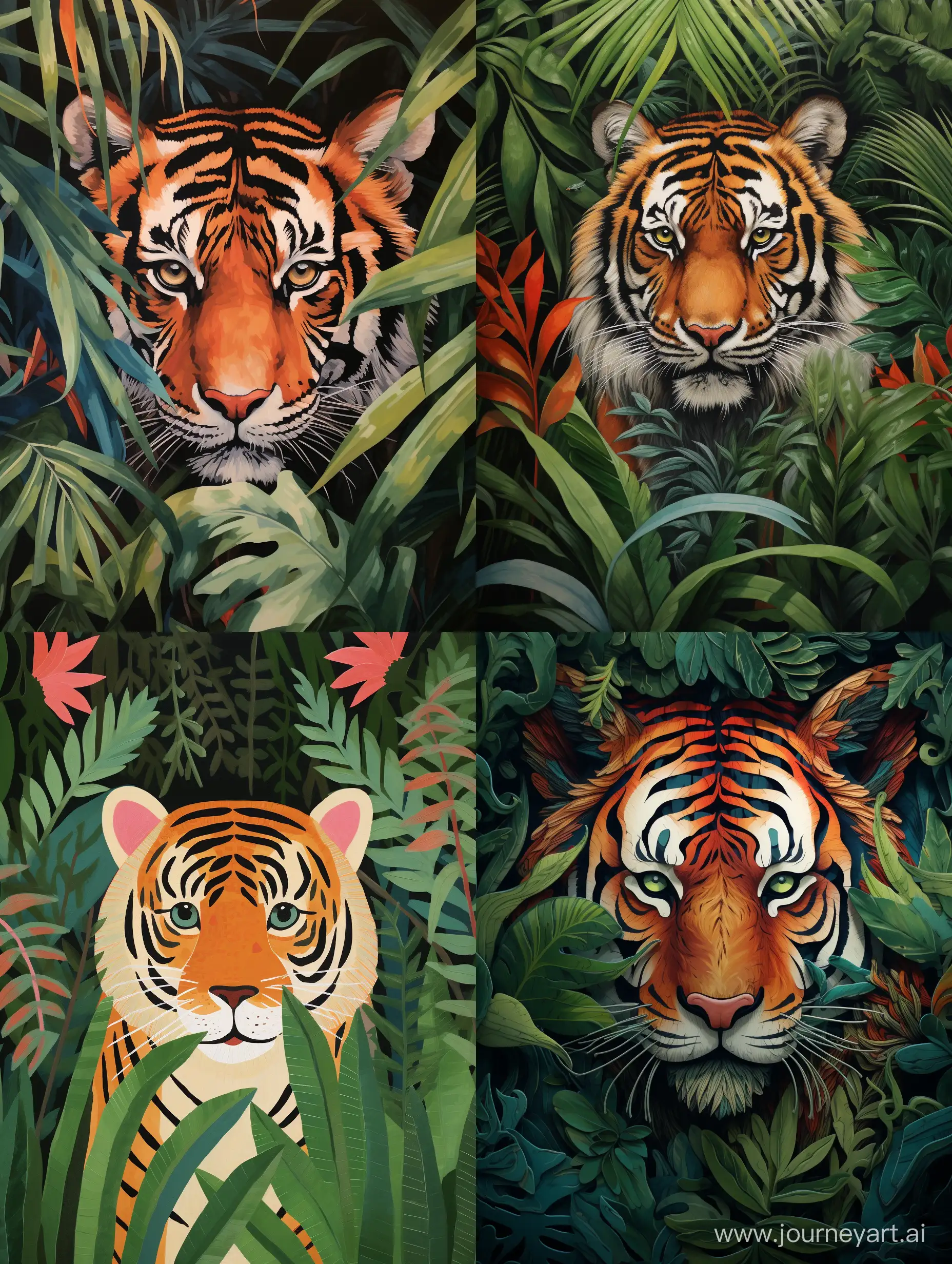 Majestic-Tiger-Roaming-in-the-Jungle