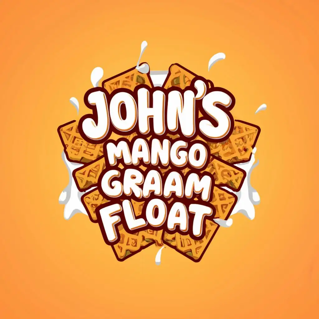 LOGO Design For Johns Mango Graham Float Vibrant Mango Graham ...