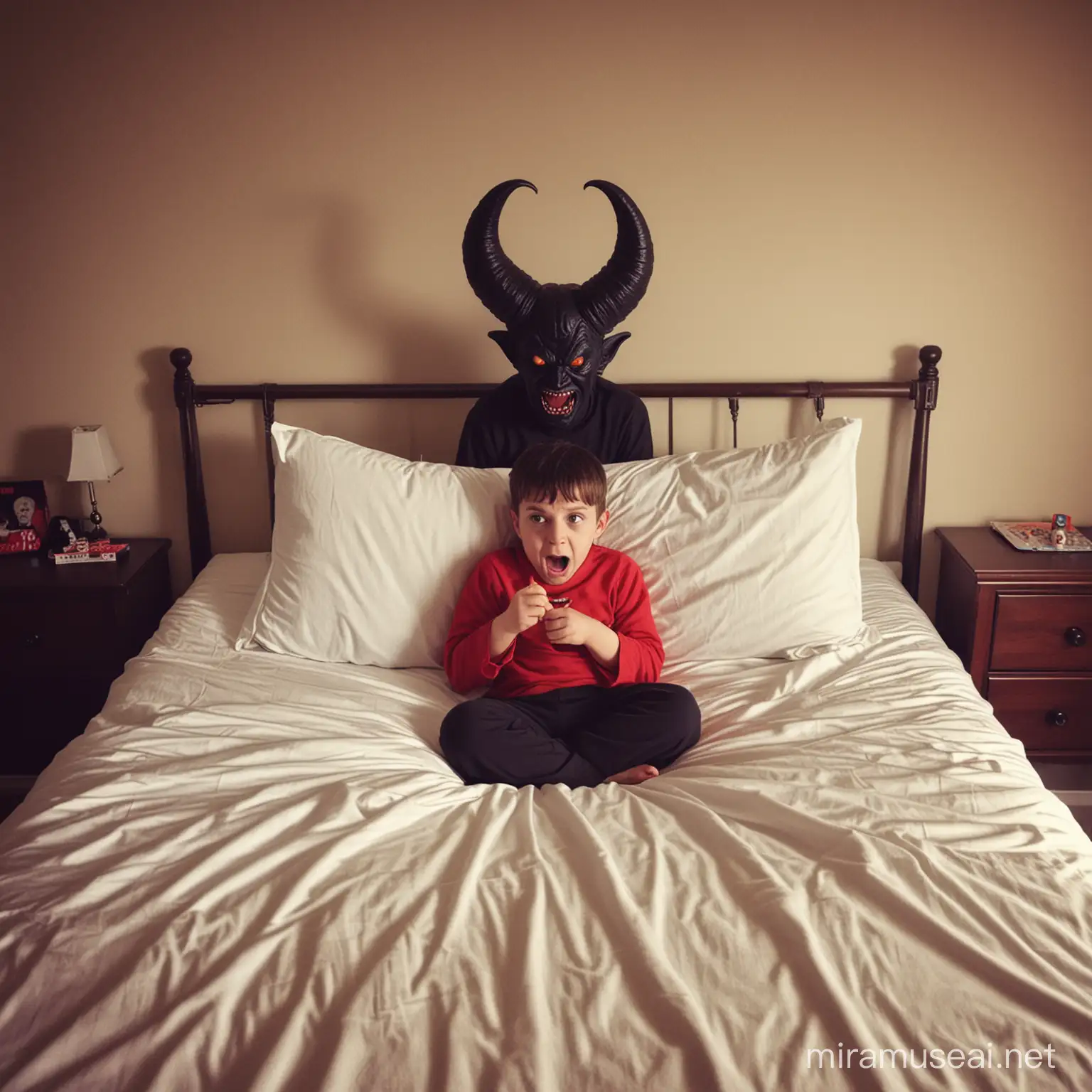 Terrifying Encounter Satan Haunts a Childs Bedroom