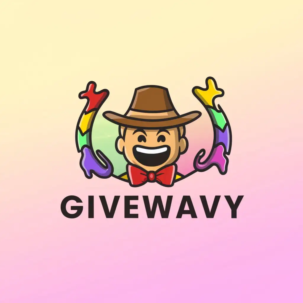 a logo design,with the text "GiveAway", main symbol:Roblox,Minimalistic,clear background