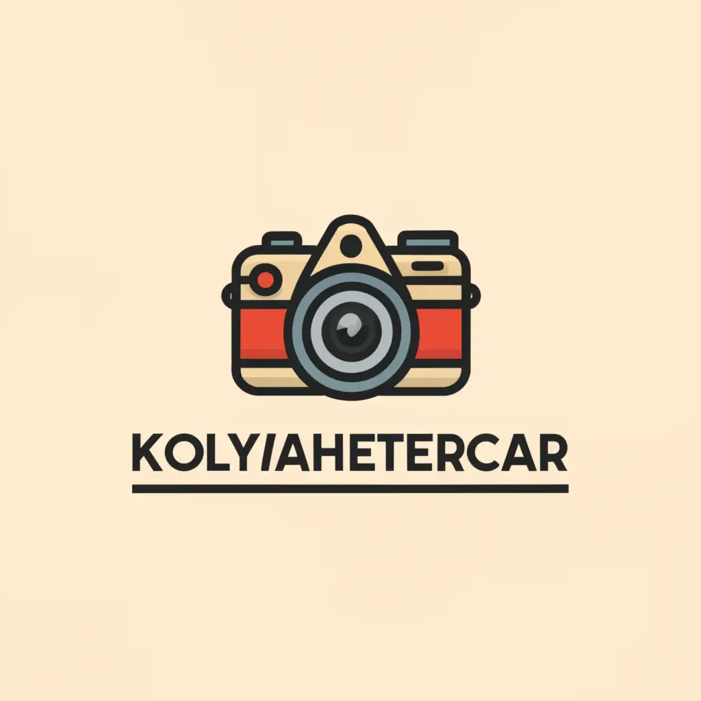 a logo design,with the text "kolyaheytercar", main symbol:camera,Moderate,clear background