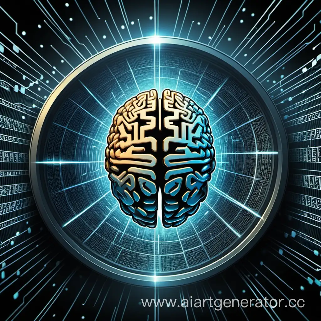 Futuristic-Cyber-Brain-Matrix-on-a-Coin-Background