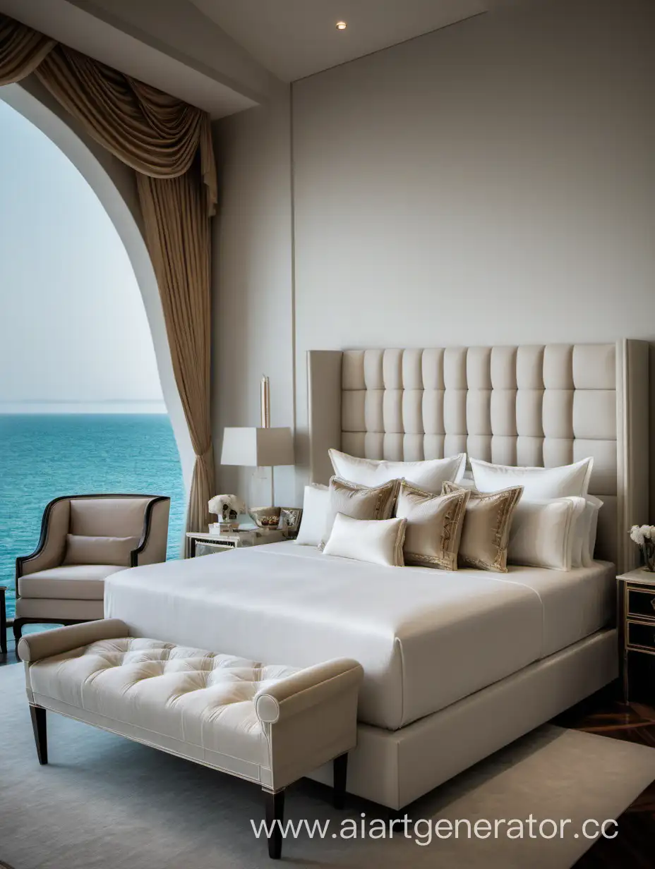 Luxurious-Seaside-Bedroom-with-Soft-Upholstered-Bed