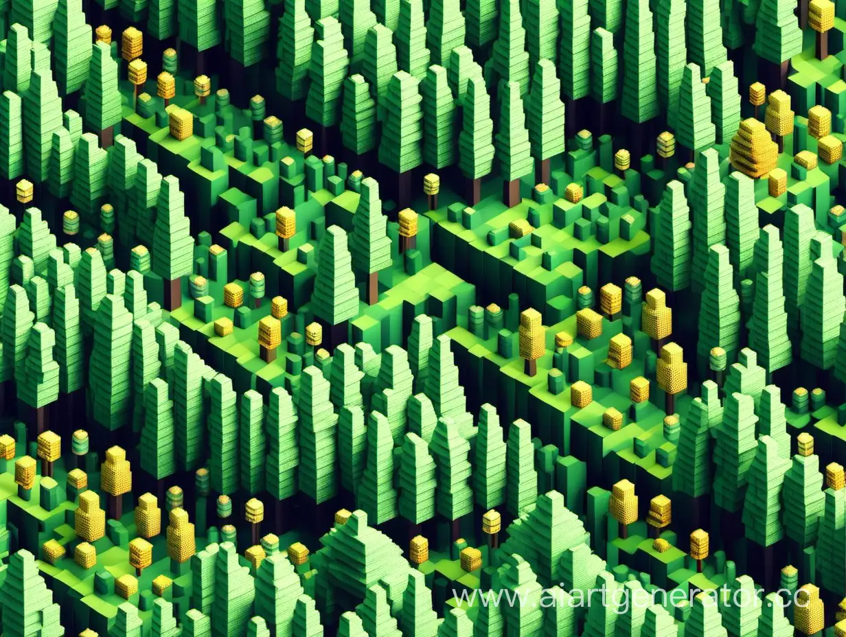 Enchanting-3D-Pixel-Forest-Landscape-A-Vibrant-Digital-World