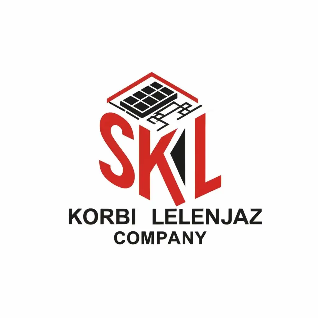 logo, SKL, with the text "KORBI LELENJAZ COMPANY", typography, be used in Construction industry