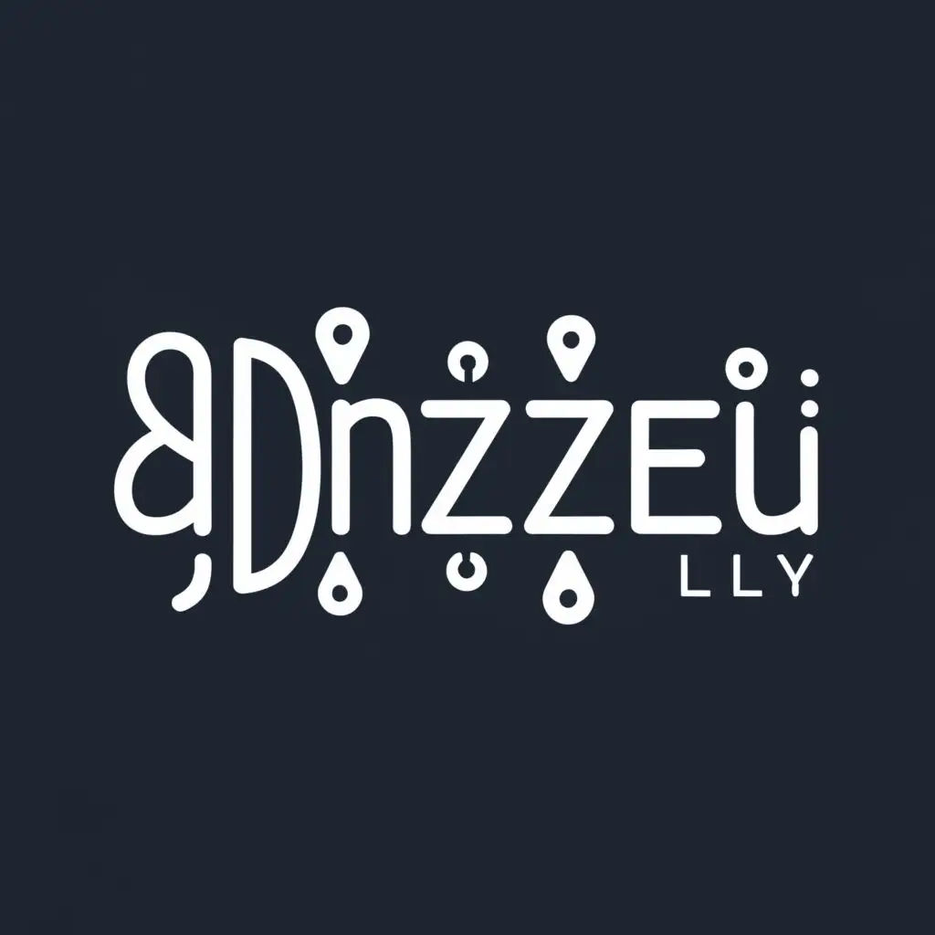 a logo design,with the text "dDonzzei-Lly", main symbol:splat rain,complex,be used in Legal industry,clear background