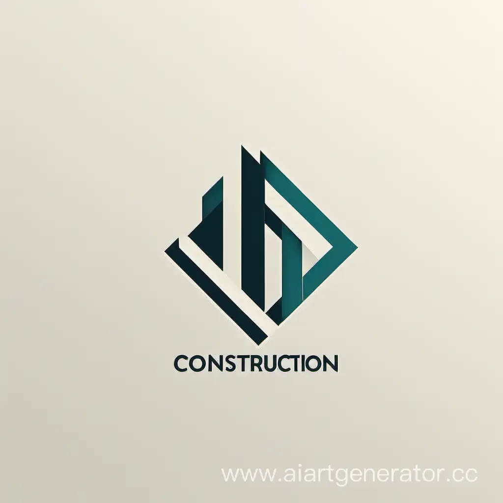 Minimalist logo for a construction company