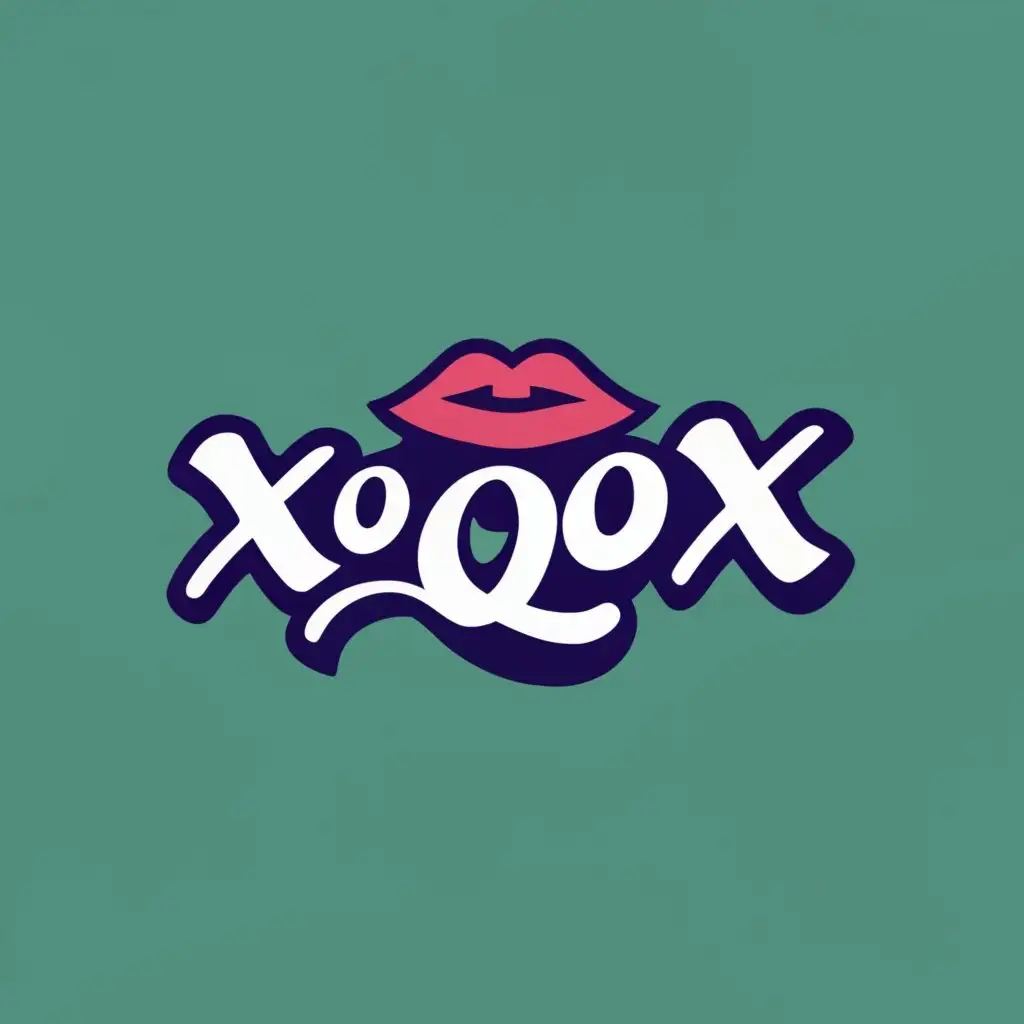 logo, xoQox, with the text "xoQox", typography, be used in Entertainment industry