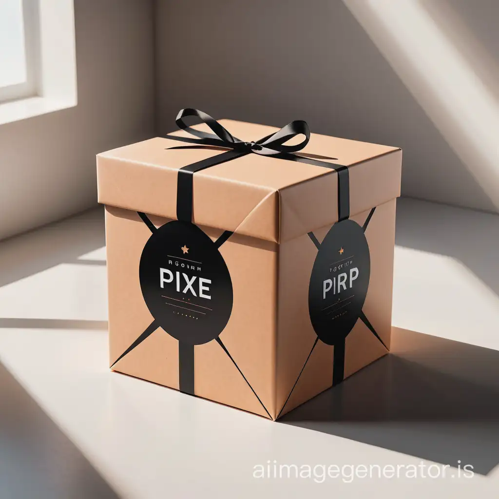 cut out box, gift box mockup, free PSD, natural light, highly detailed cinematic advertising, high contrast retouching, depth of field. soft focus, lighting.