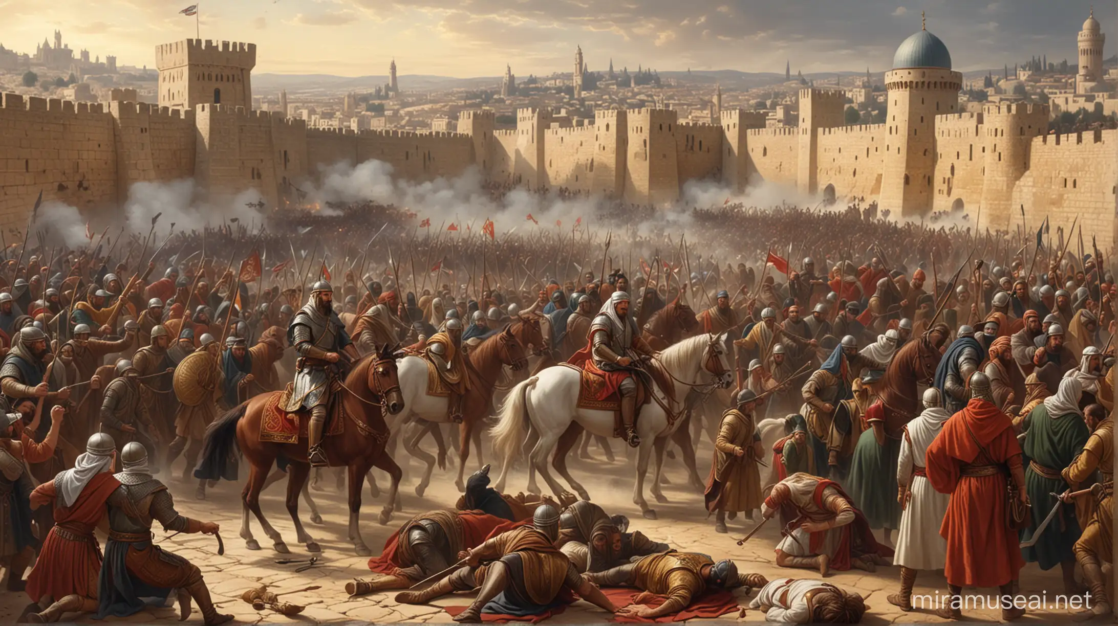 king richard  defeated by muslims in Jerusalem