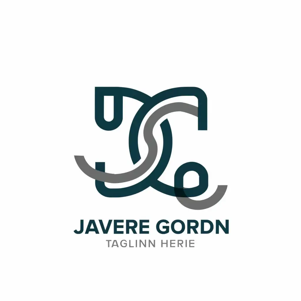 a logo design,with the text "Javiere Gordon", main symbol:Main symbol is J and G,Moderate,be used in Technology industry,clear background