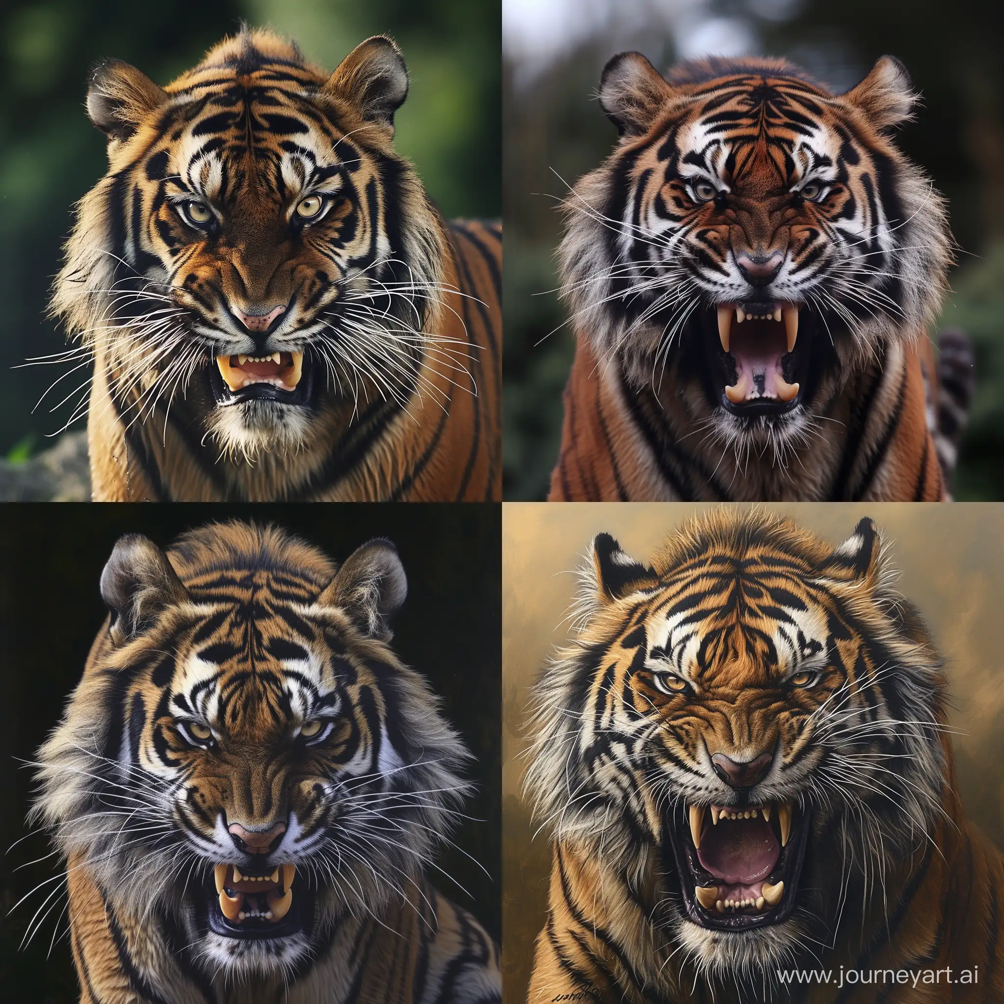 Ferocious-Tiger-Roaring-in-Intense-Anger