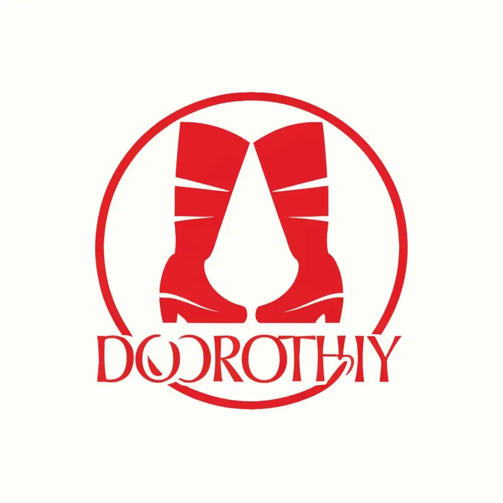 a logo design,with the text "Dorothy Technology", main symbol:New technology company needs a logo by May 1st! We are based on the east coast of the US and provide technology to local school systems. We offer sales, installation, and support. We have a basic logo we've designed already, we just need it to be BETTER!
---We need a design that can be round and rectangular
-- the red boots are big to our brand- they need to be in our logo
-- the boots need to be red
-- please use the same font for "Dorothy" and "Technology"
-- the word "Dorothy" needs to be larger than "Technology"
Thanks for taking a look and we hope to see your designs soon!,Moderate,be used in Technology industry,clear background