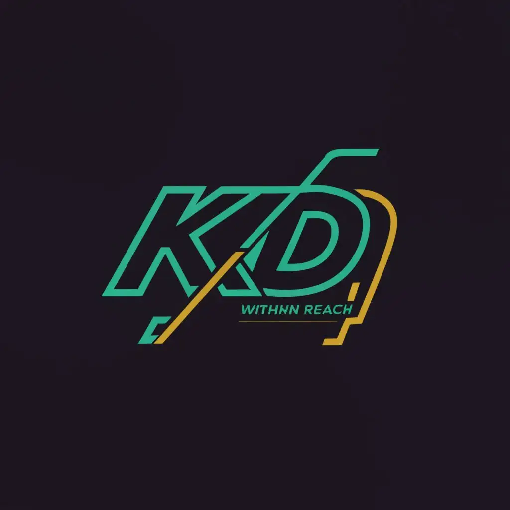 logo, EXPERIENCE WITHIN REACH, with the text "KD", typography, be used in Automotive industry