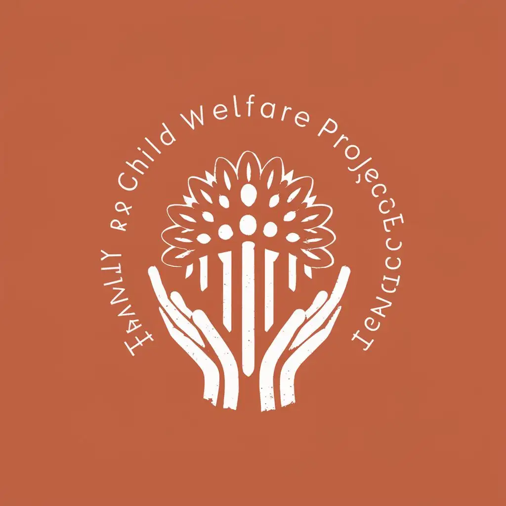 logo, Women empowerment, with the text "Family and Child Welfare Project Society", typography