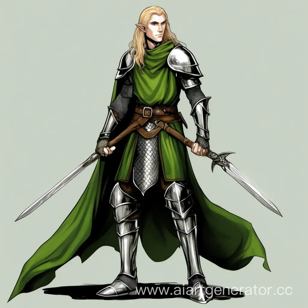 Young-HalfElf-Man-Wielding-Spear-in-Chainmail-Armor