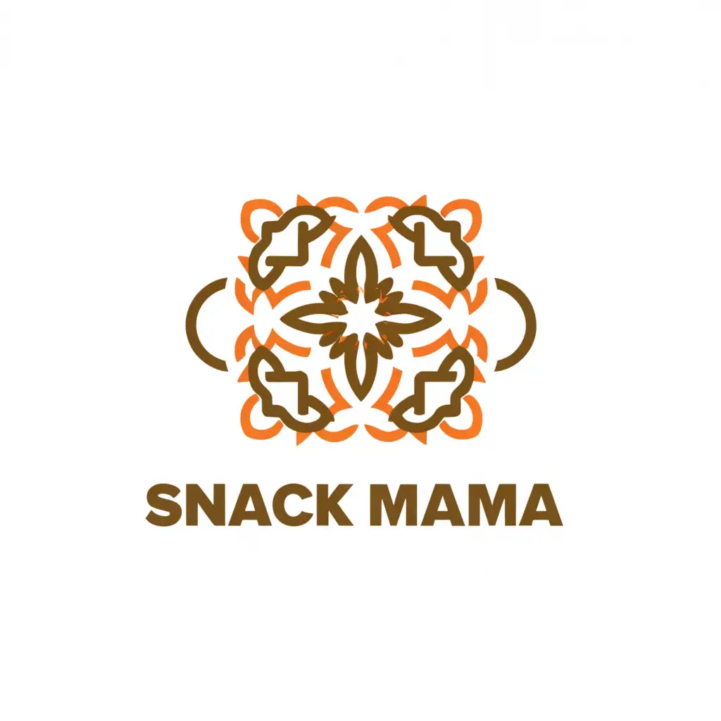 a logo design,with the text "SnACk MamA", main symbol:moroccan design,Minimalistic,be used in Restaurant industry,clear background