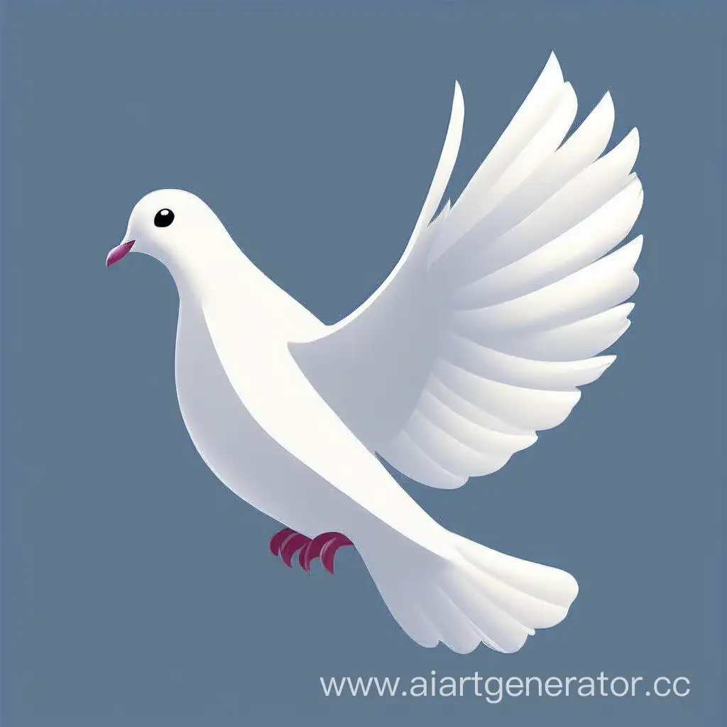 can you make a white dove for the profile picture by default