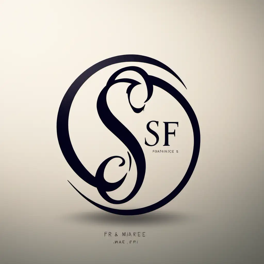 Chic Initials Logo Design Elegant SF Brand Logo