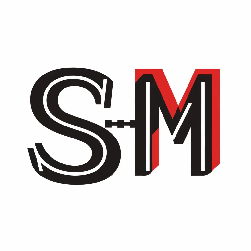 logo, s+m, with the text "s+m", typography