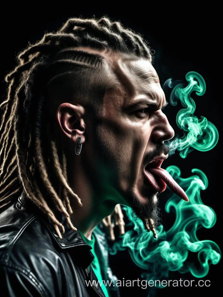 Expressive-Aggression-Photorealistic-Portrait-of-a-Handsome-Man-with-Dreadlocks-and-Emerald-Glow