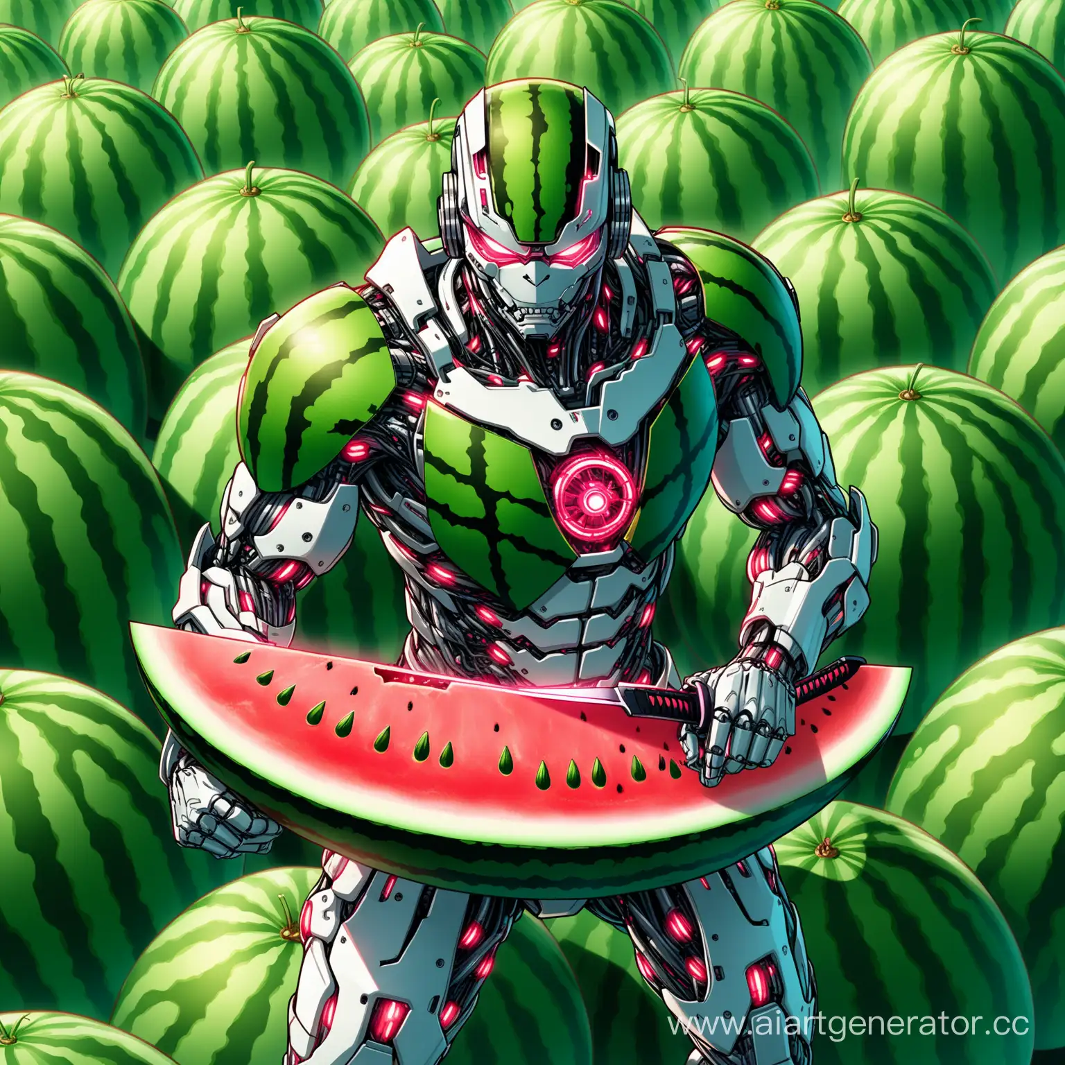 Cyborg-Slicing-Watermelons-with-Katana