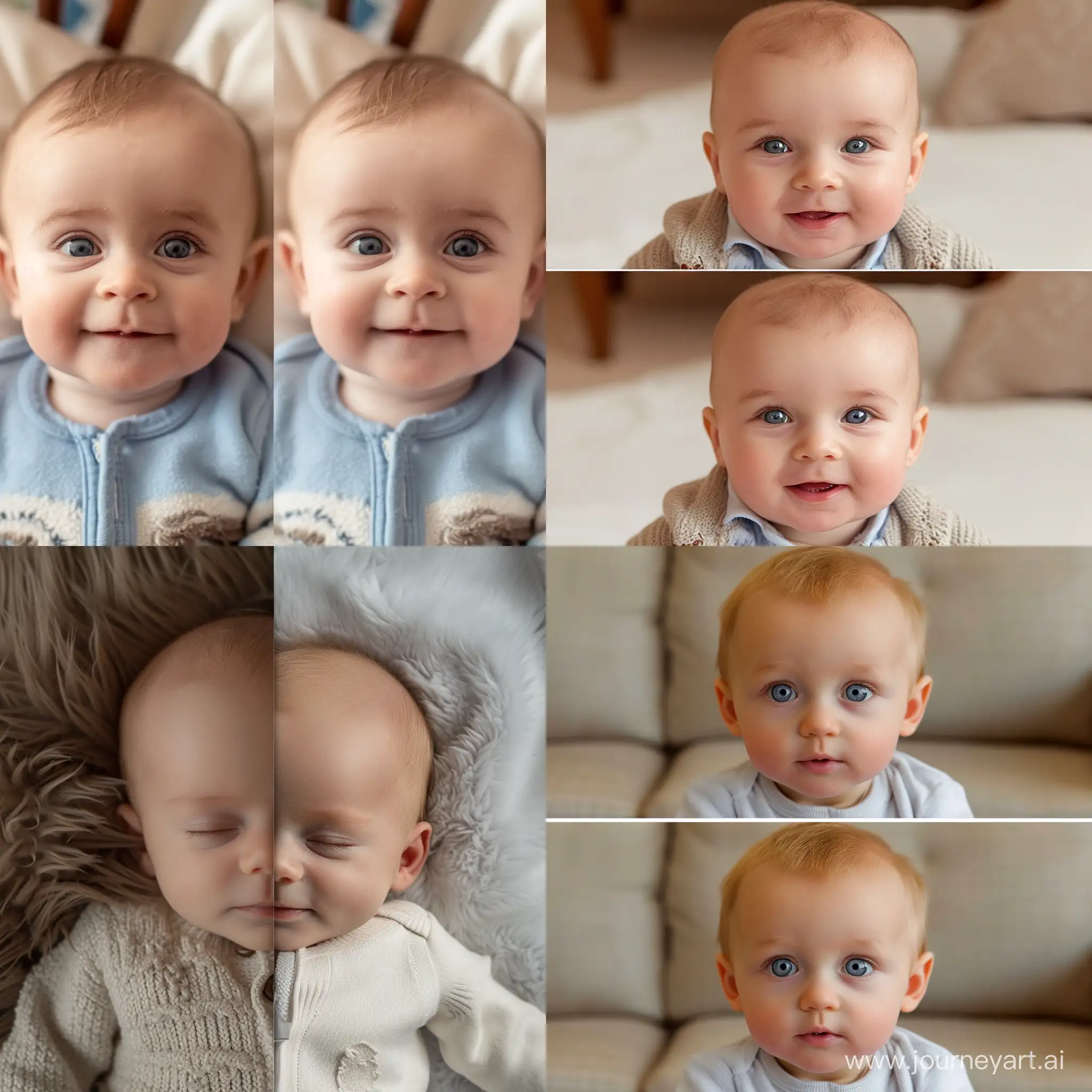 اجازه بده من یک عکس نوزاد آپلود کنم و صورت او را روی عکس دیگری از بچه قرار ده