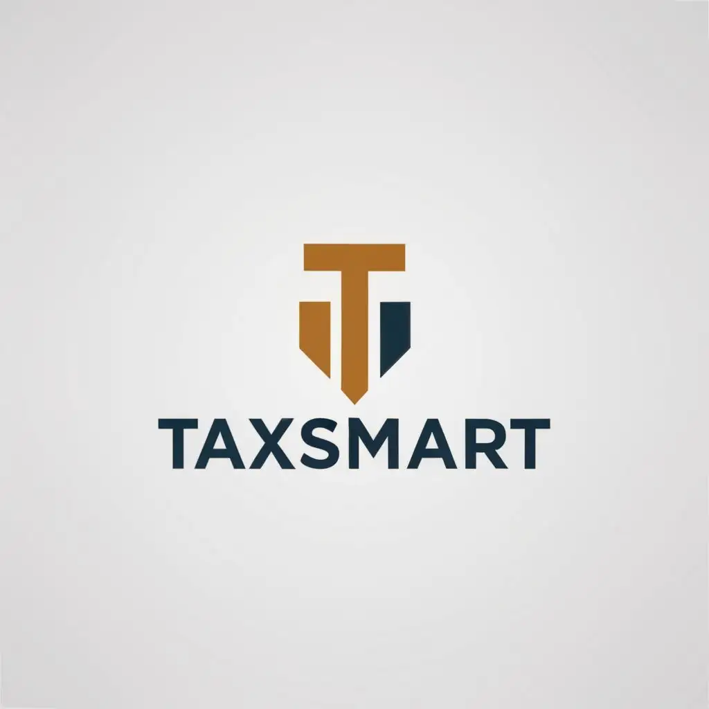 a logo design,with the text "TaxSmart", main symbol:T,Moderate,be used in Finance industry,clear background