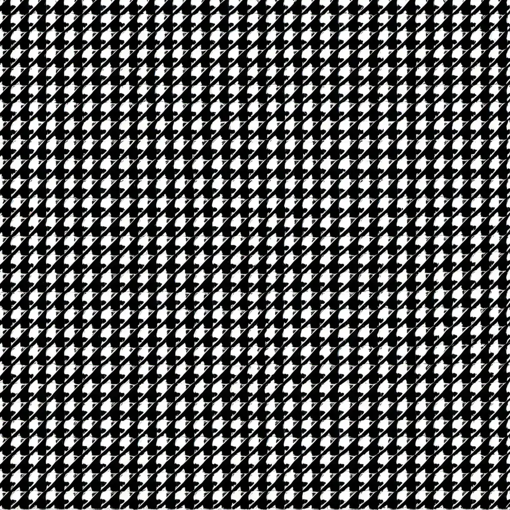 Timeless Elegance Classic Black and White Houndstooth Pattern