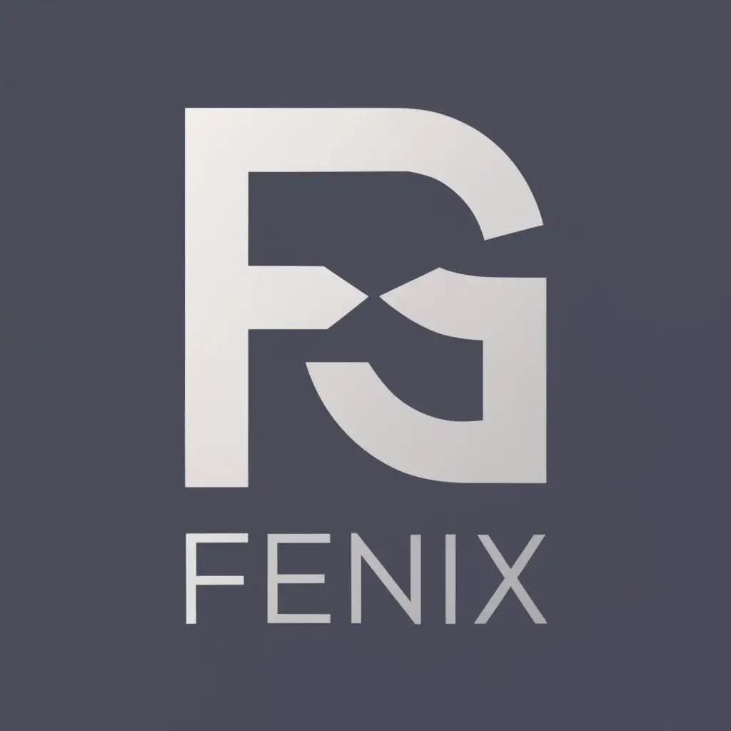 logo, 
fg combination 
, with the text "Fenix Graphic", typography, be used in Entertainment industry