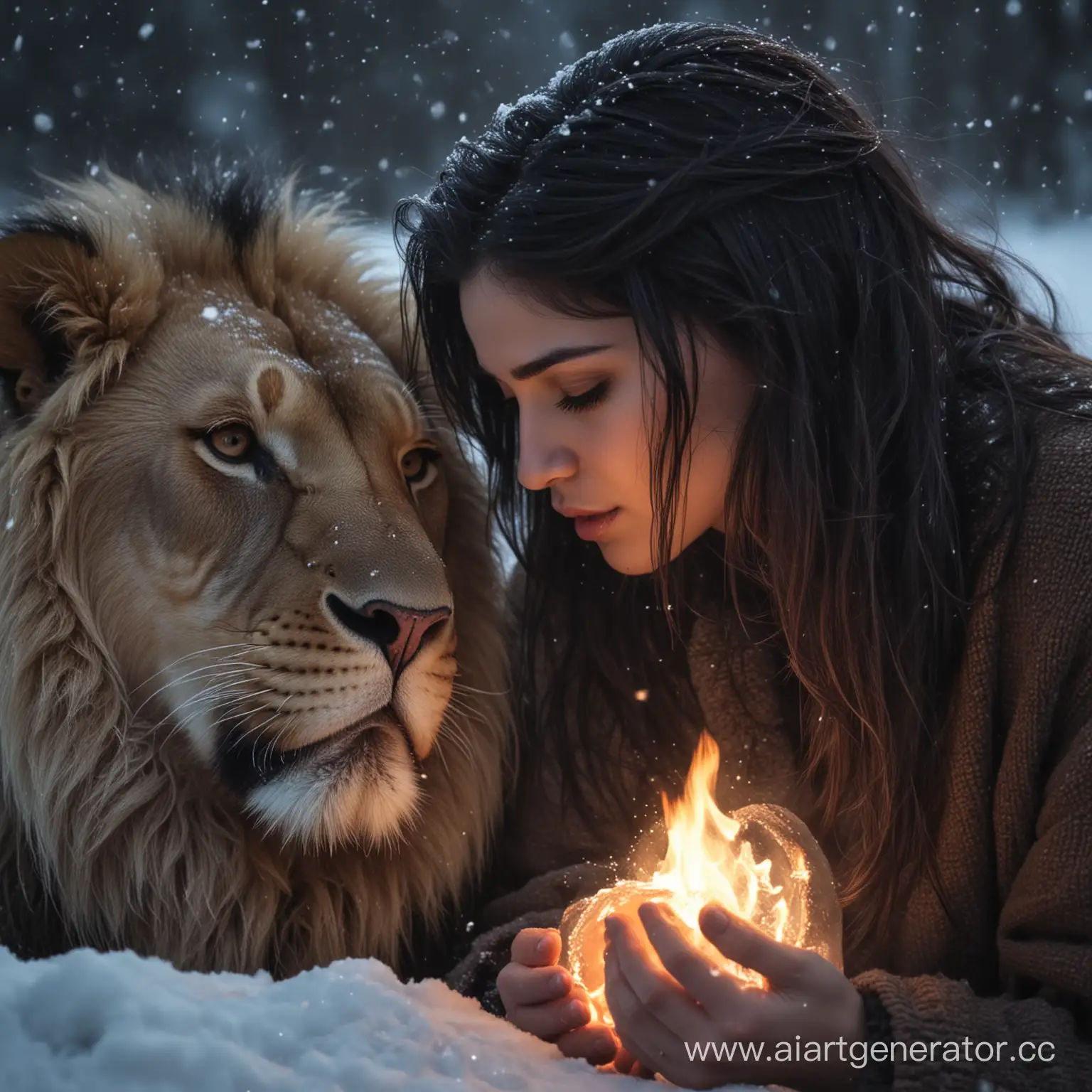 Symbolic-Love-Girl-with-Cancer-and-Man-with-Lion-Embrace-in-Elemental-Harmony