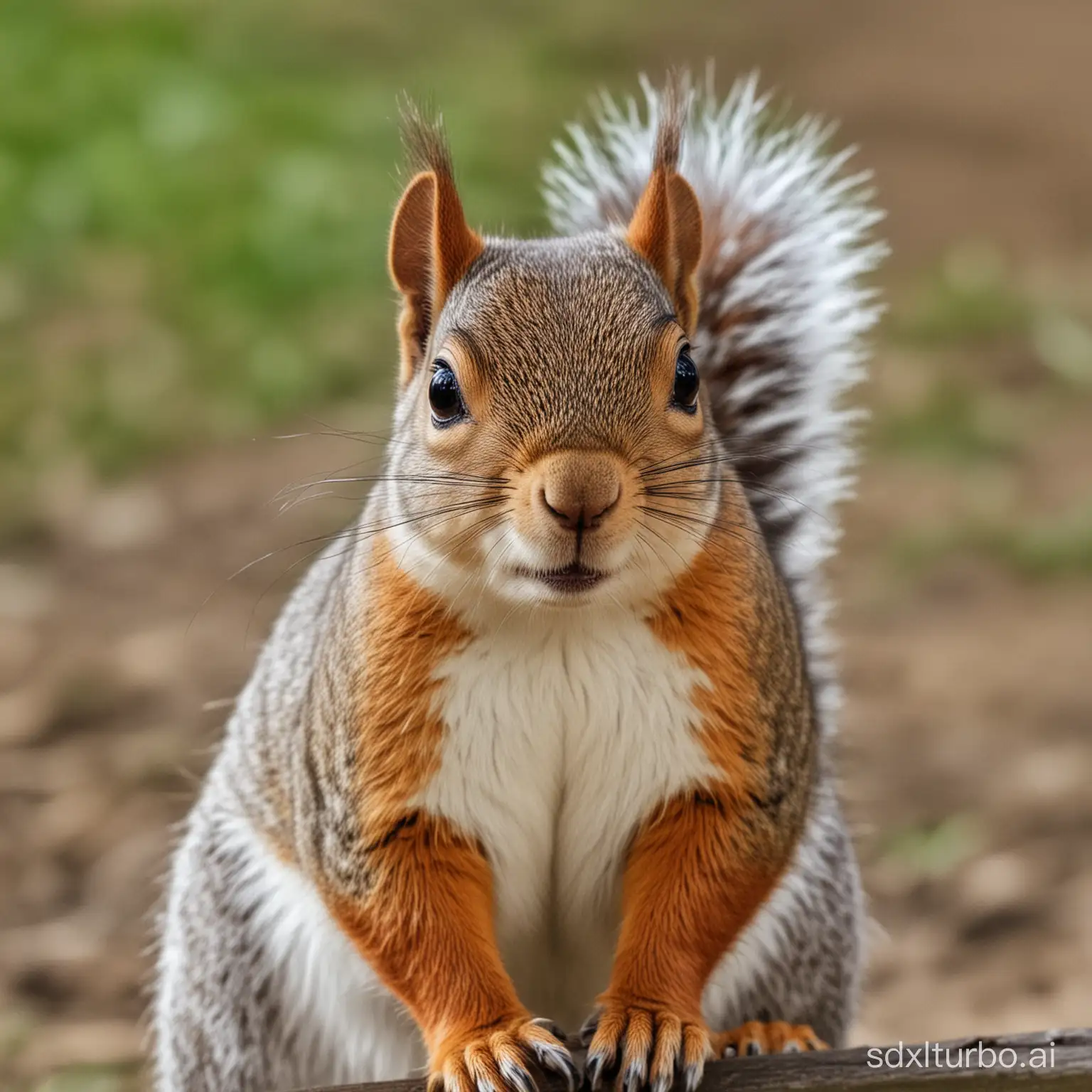 a squirrel in a park, portrait, nature, photography,