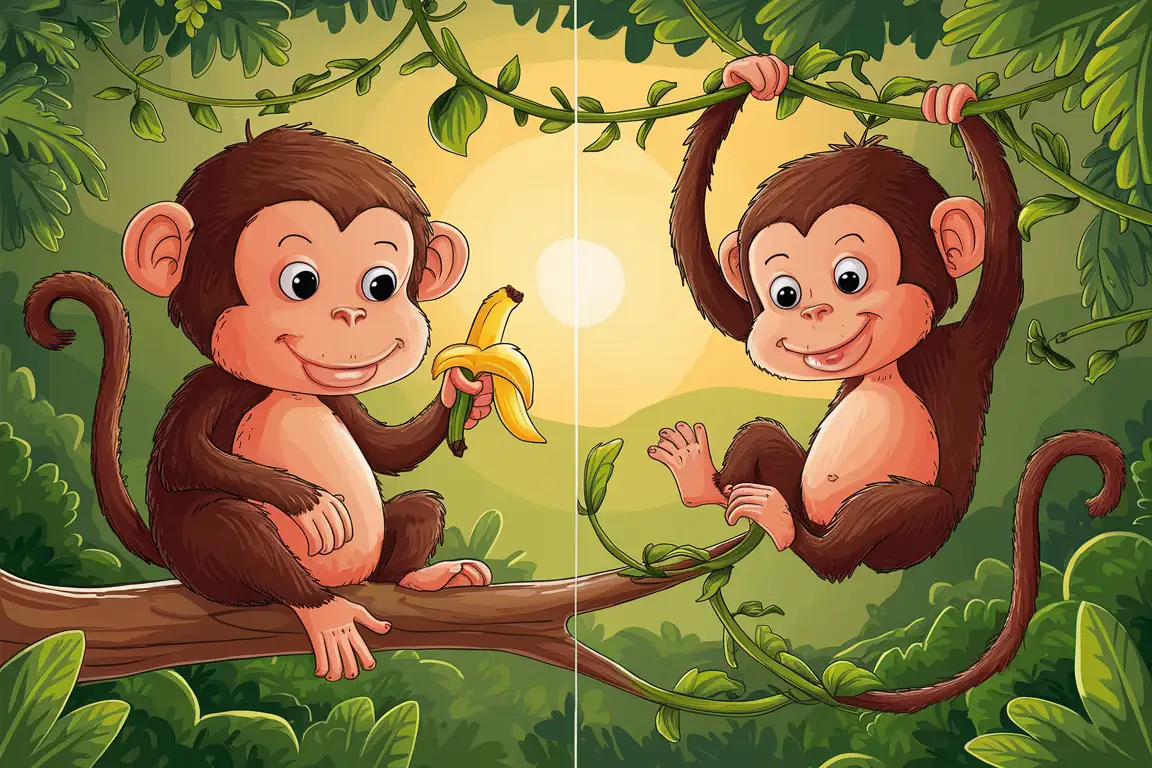 Monkey See Monkey Do Playful Primates Imitating Human Behavior