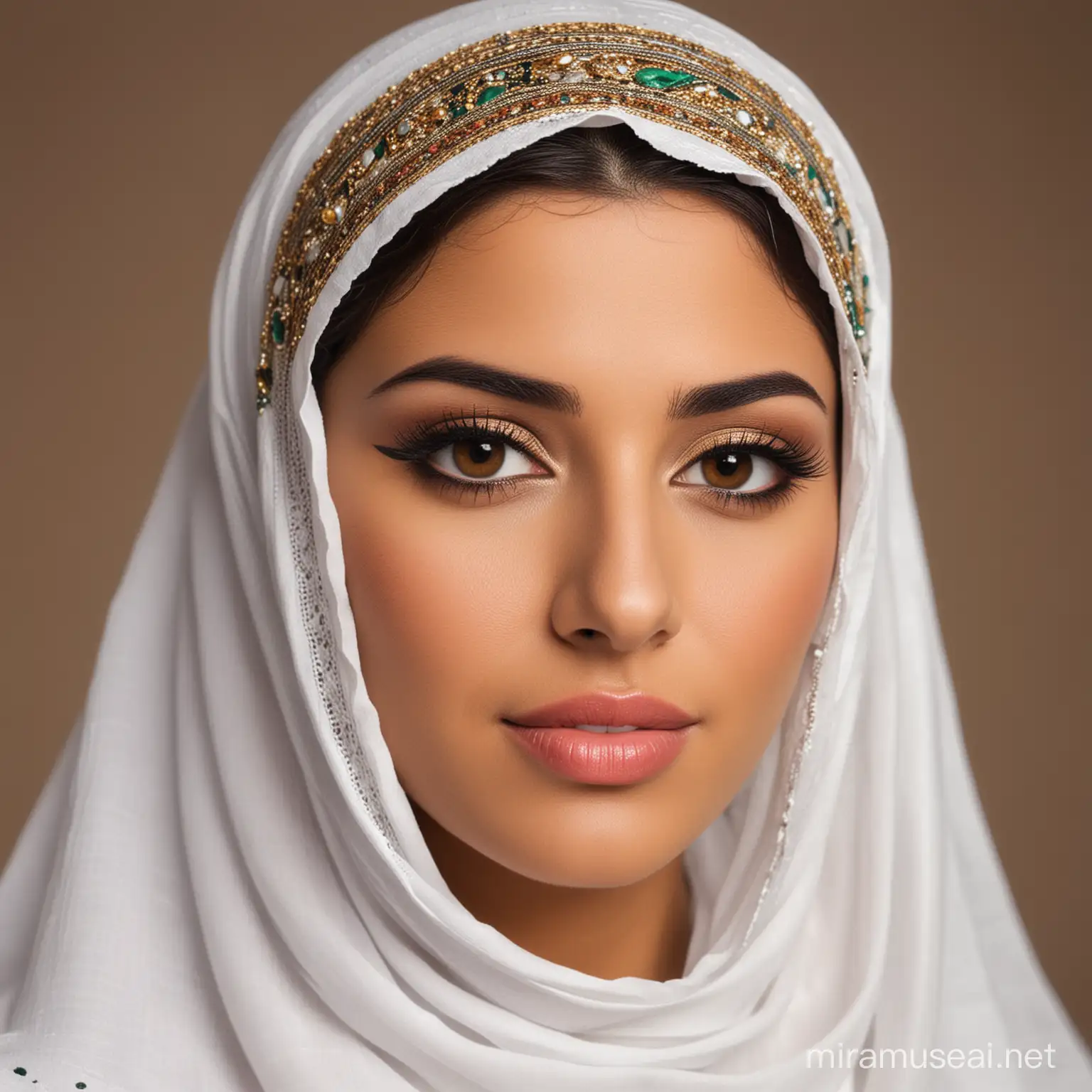 Elegant Arab Woman in Traditional Attire