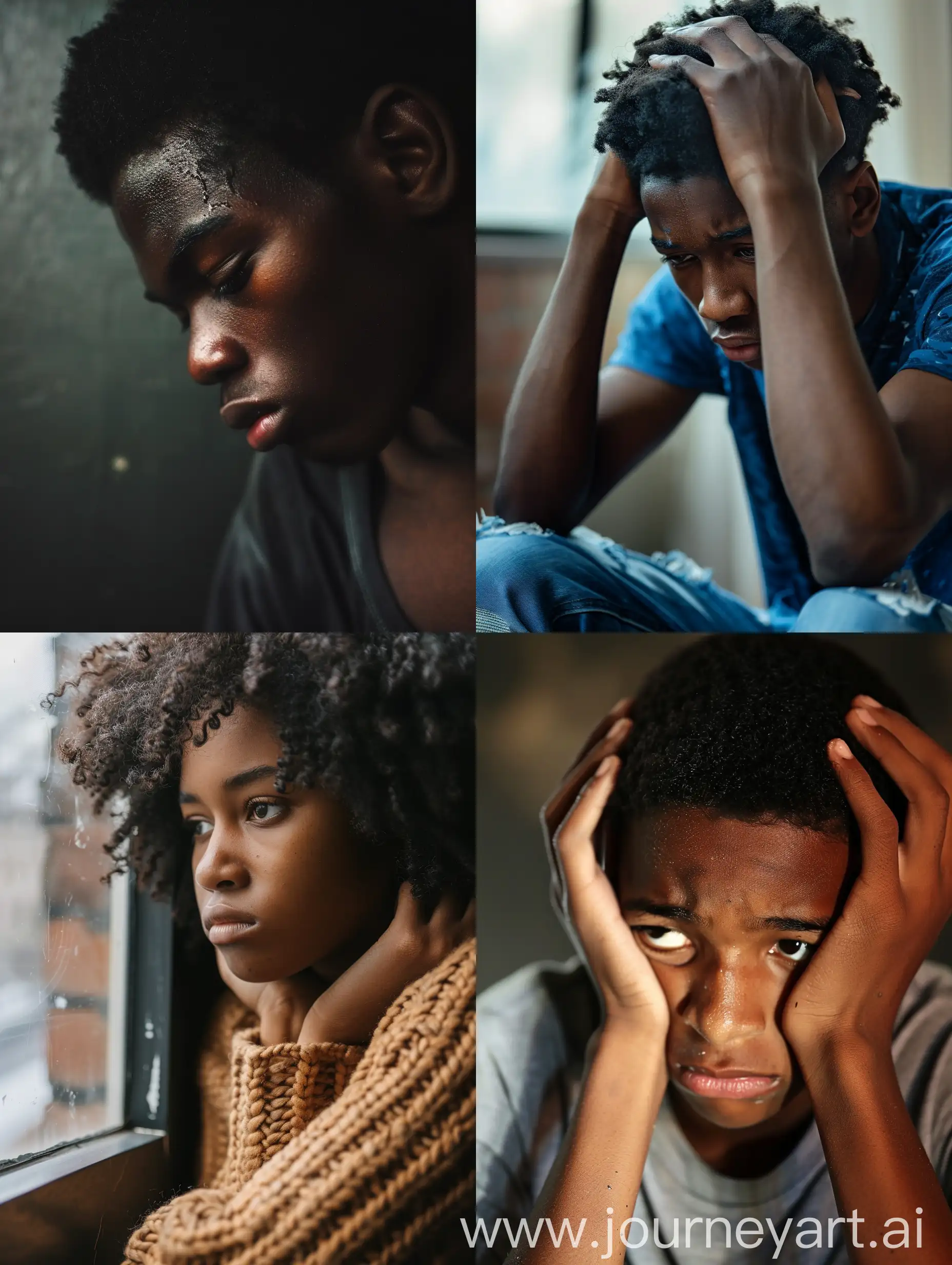 black youth in depression
