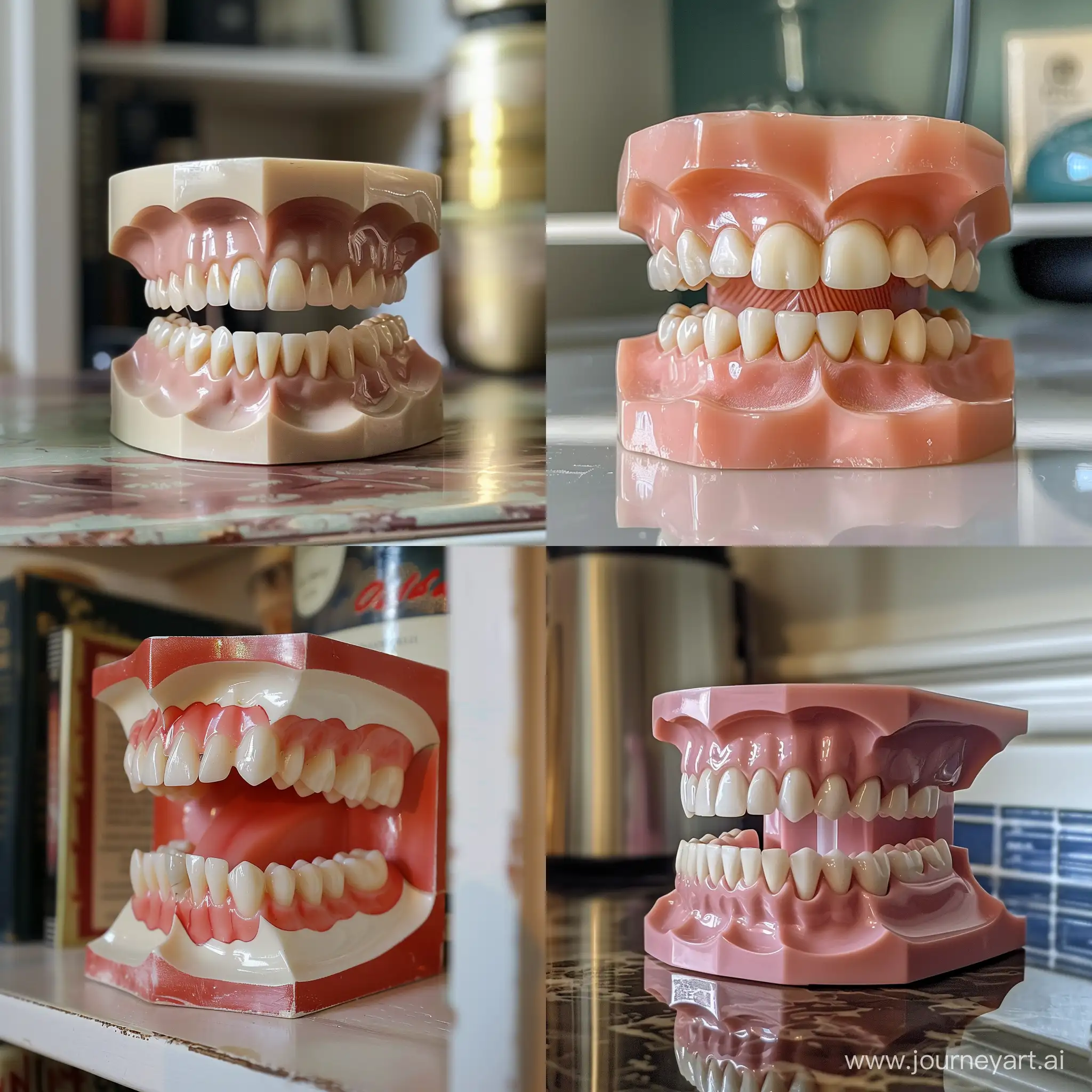Dentures-on-Display-Dental-Health-Concept-Art