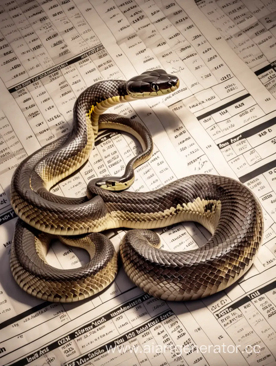 Reptilian-Influence-Snake-Coiled-in-Financial-Market