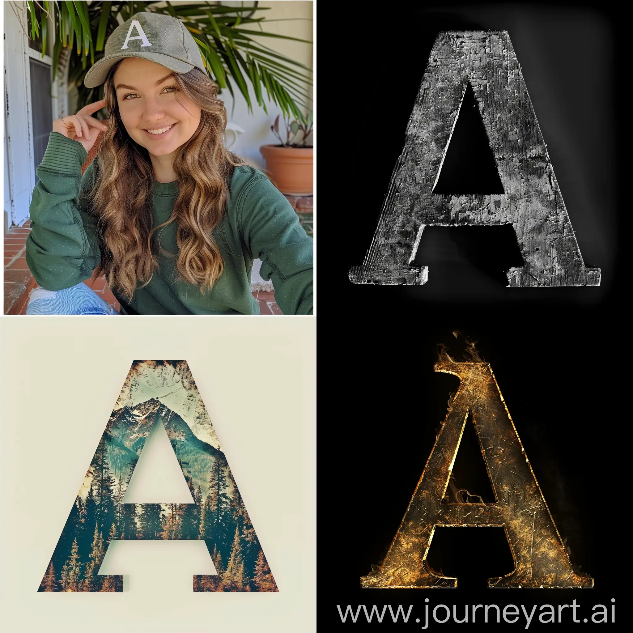 Profile-Picture-with-Letter-A-in-Abstract-Style