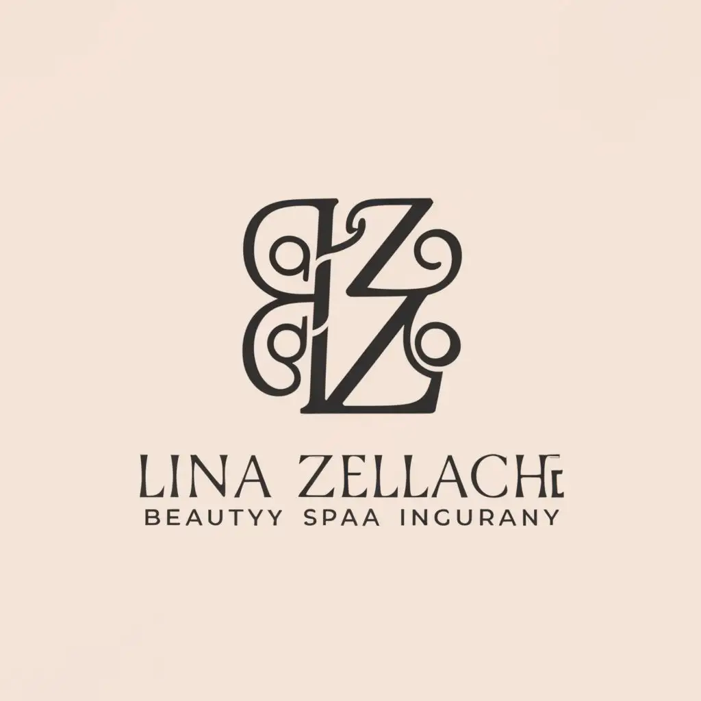 a logo design,with the text "LINA ZELLACHE", main symbol:LZ,complex,be used in Beauty Spa industry,clear background