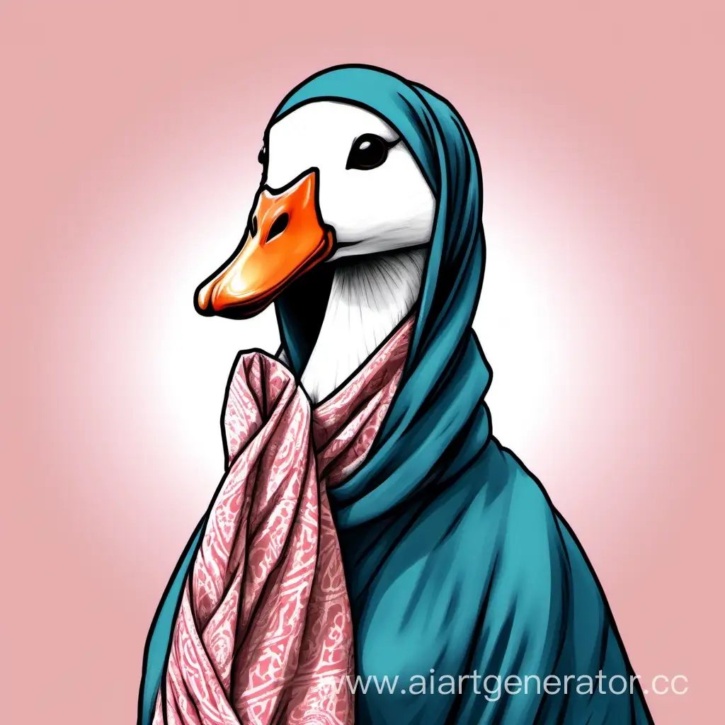 Graceful-Goose-Wearing-Stylish-Hijab